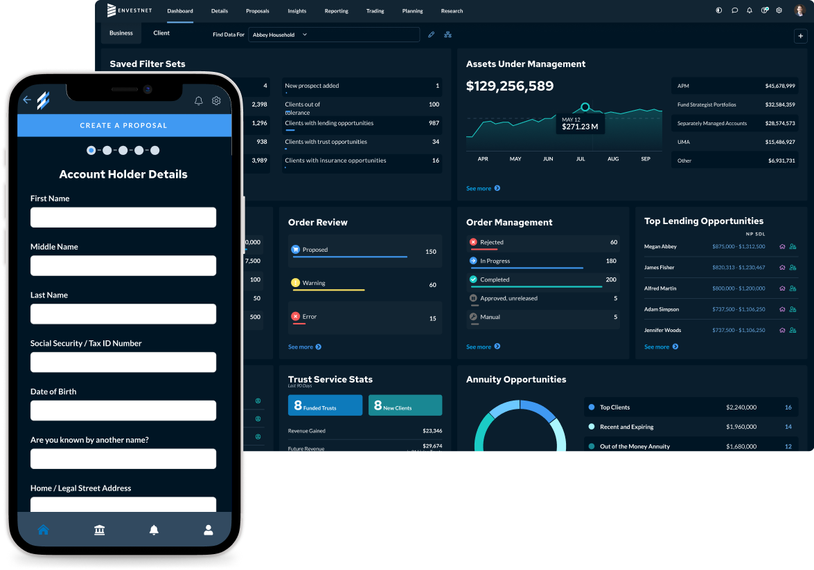 Custom advisor experience | Envestnet Developer Portal
